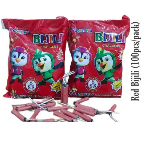 Red Bijili Crackers(100 Pcs) Red Bijili Crackers(100 Pcs) - Image 1